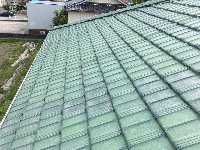 劣化の少ない瓦屋根